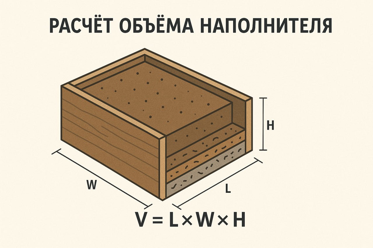 Грядка в разрезе.